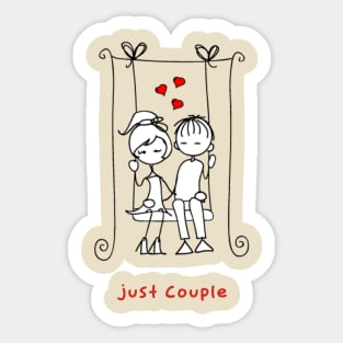 Just Couple romance Sticker